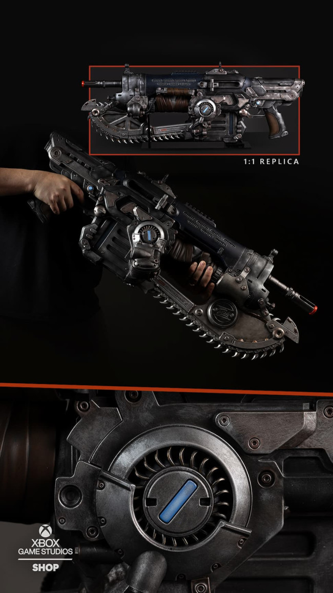 يبيع Xbox نسخة طبق الأصل بمقياس 1:1 من لعبة لانسر الخاصة ب Gears of War 
