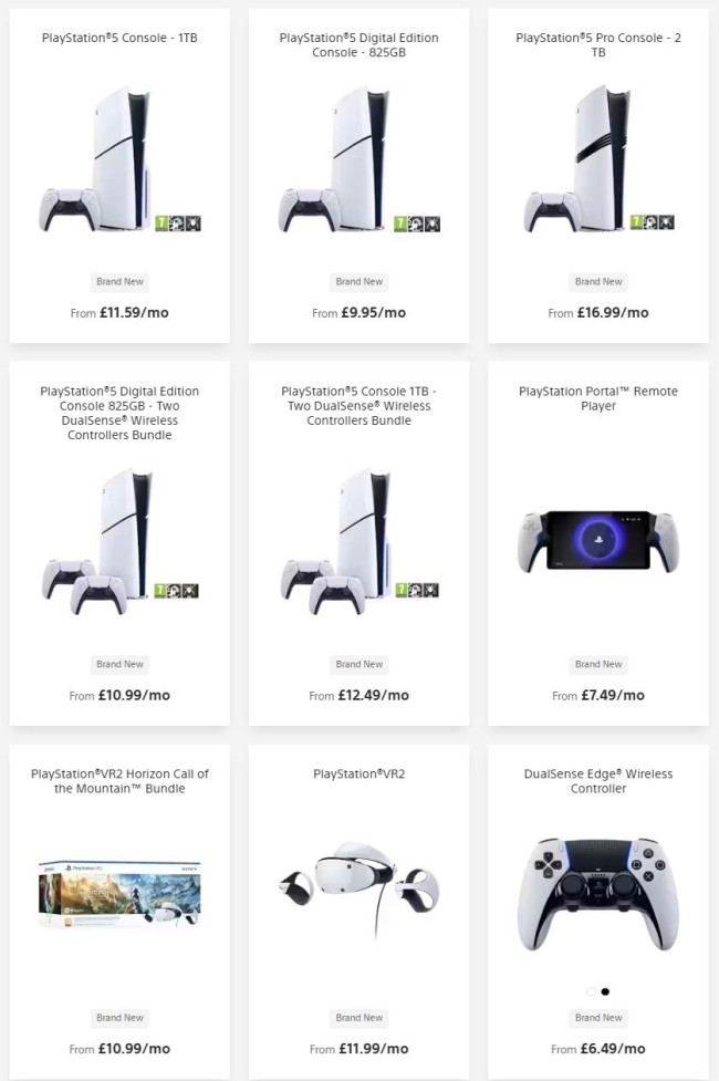 سوني تطلق خطة تأجير PS5 في المملكة المتحدة بدءا من 9.95 جنيه إسترليني شهريا