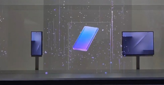 الكشف عن نظرة أولى على هاتف سامسونج ثلاثي الطي