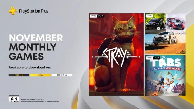 تتنوع ألعاب PlayStation Plus حقا مع Stray و EA Sports WRC و TABS في نوفمبر