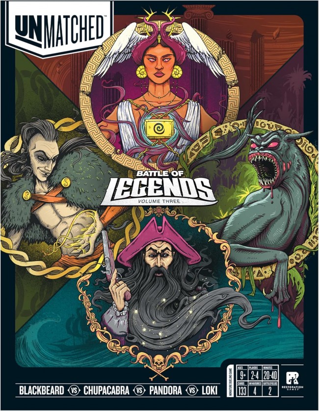 لقد لعبنا ألعاب لوحية مع قراصنة وآلهة ووحوش في لعبة Unmatched: Battle of Legends - المجلد الثالث
