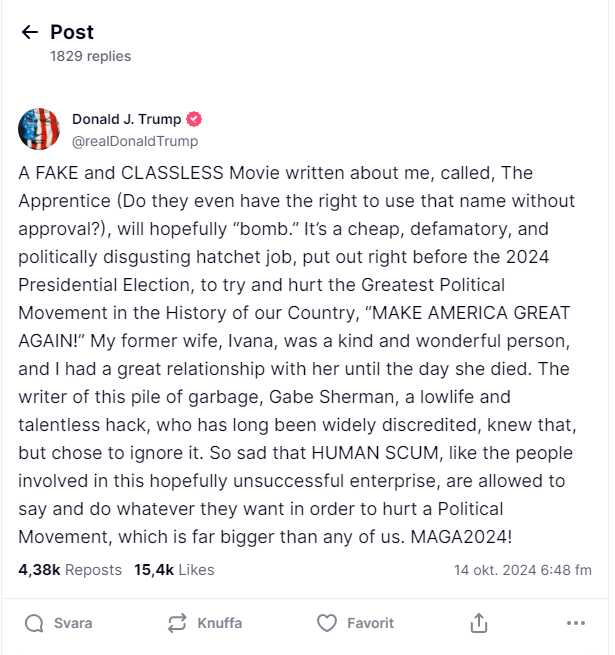 المتدرب يجعل دونالد ترامب غاضبا