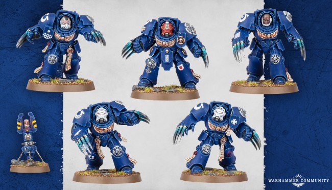 عاد Assault Terminators في قوة معركة Warhammer 40,000 Space Marines الجديدة الضخمة